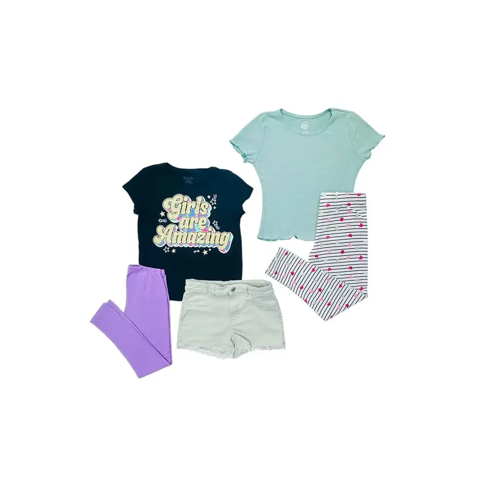 H&M Girls Clothing Bundle Sets Outfits Leggings Dresses Shorts Swimsuit Size 8